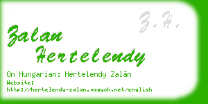 zalan hertelendy business card
