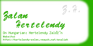 zalan hertelendy business card